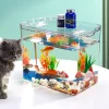 Bể cá REITINGE trong suốt trang trí bàn làm việc